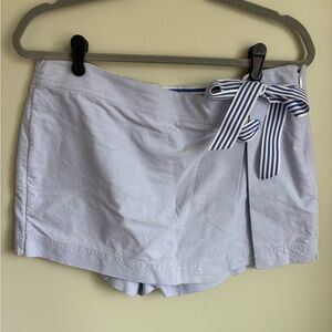 Vineyard Vines Light Blue Women's Tie-Waist Skort Size 10